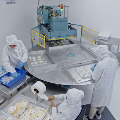 RF Welding in Certified Room